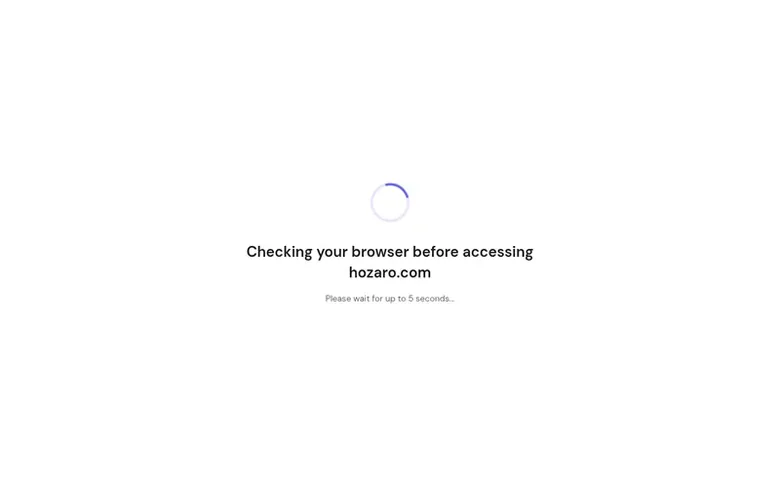 Screenshot of the Hozaro homepage