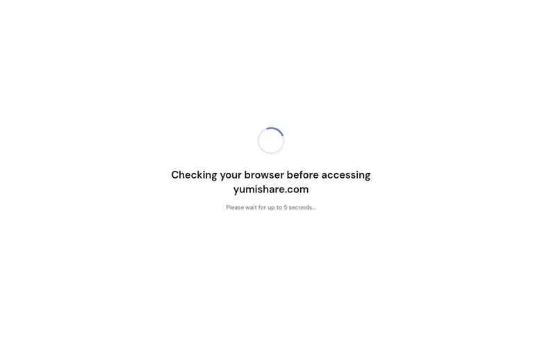 Screenshot of the YumiShare homepage
